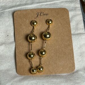 Goldtone ball earrings